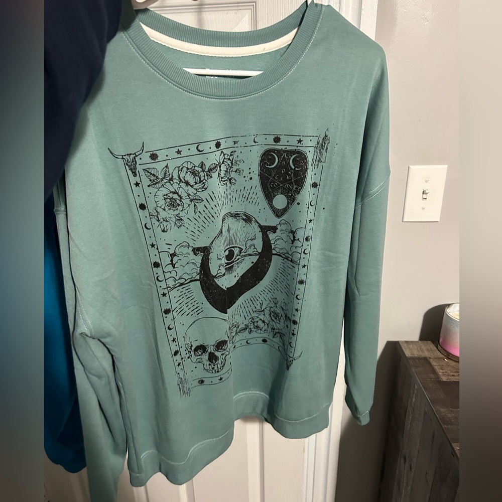 Green Ouija sweatshirt